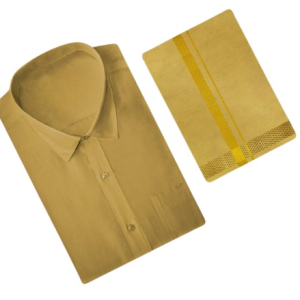 Art-Silk-Dhoti-Set-Dark-Jari-Gold