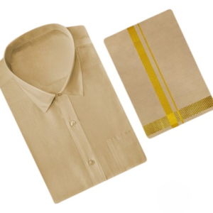 Art Silk Dhoti set - Fresh Peach