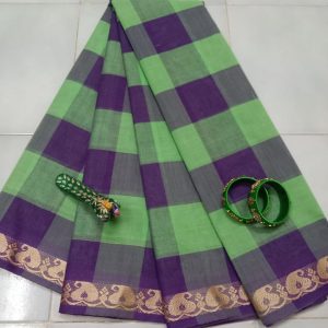 Cotton Saree (Checked)