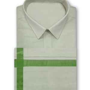 Tissue Dhoti Set (Light Green)