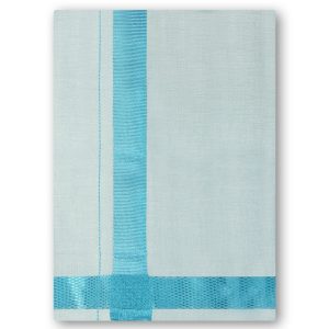 Tissue Dhoti (Sky Blue)