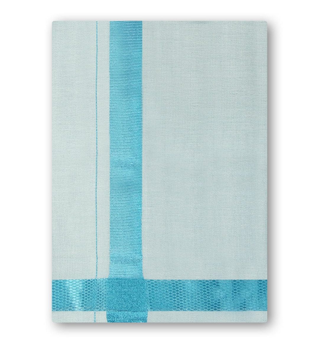 Tissue Dhoti (Sky Blue)