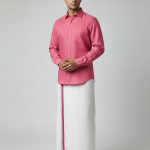 Cotton Dhoti And Shirt Set