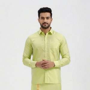 Art Silk Fir Green For mens - 8 Mtr - SmallBorder